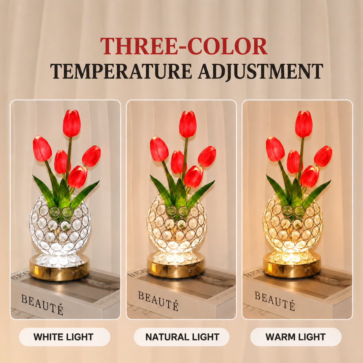 Tulip Forever™ Glowing Tulip Lamp