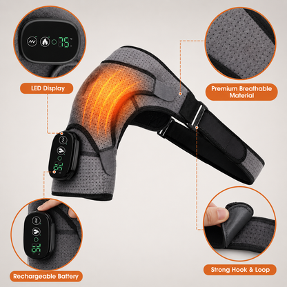 Shoulder Flow™ Heated & Massaging Shoulder Pain Relief Wrap